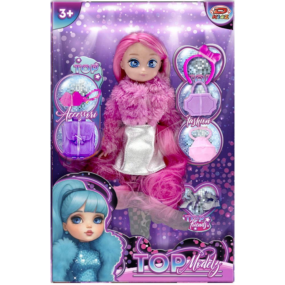 DYNIT Bambola TOP MODELZ, 4 modelle assortite