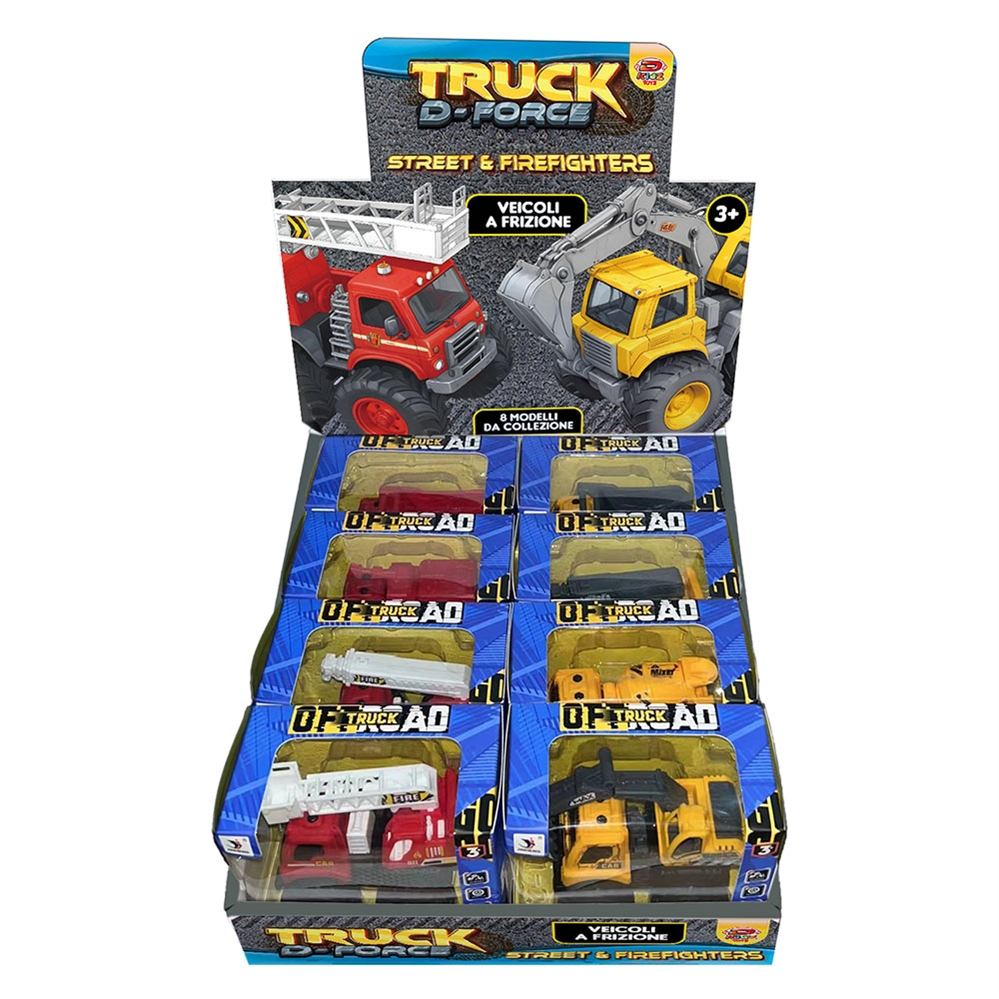 DYNIT Camion TRUCK D-FORCE STREET E FIREFIGHTERS, assortiti