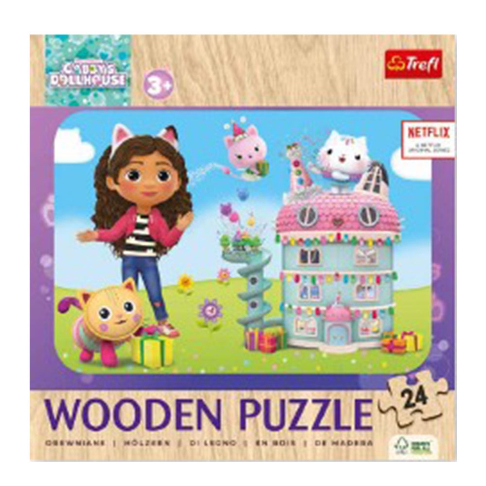 DYNIT PUZZLE Trefl 24 PEZZI DI LEGNO Happy Gabby and HER FRIENDS