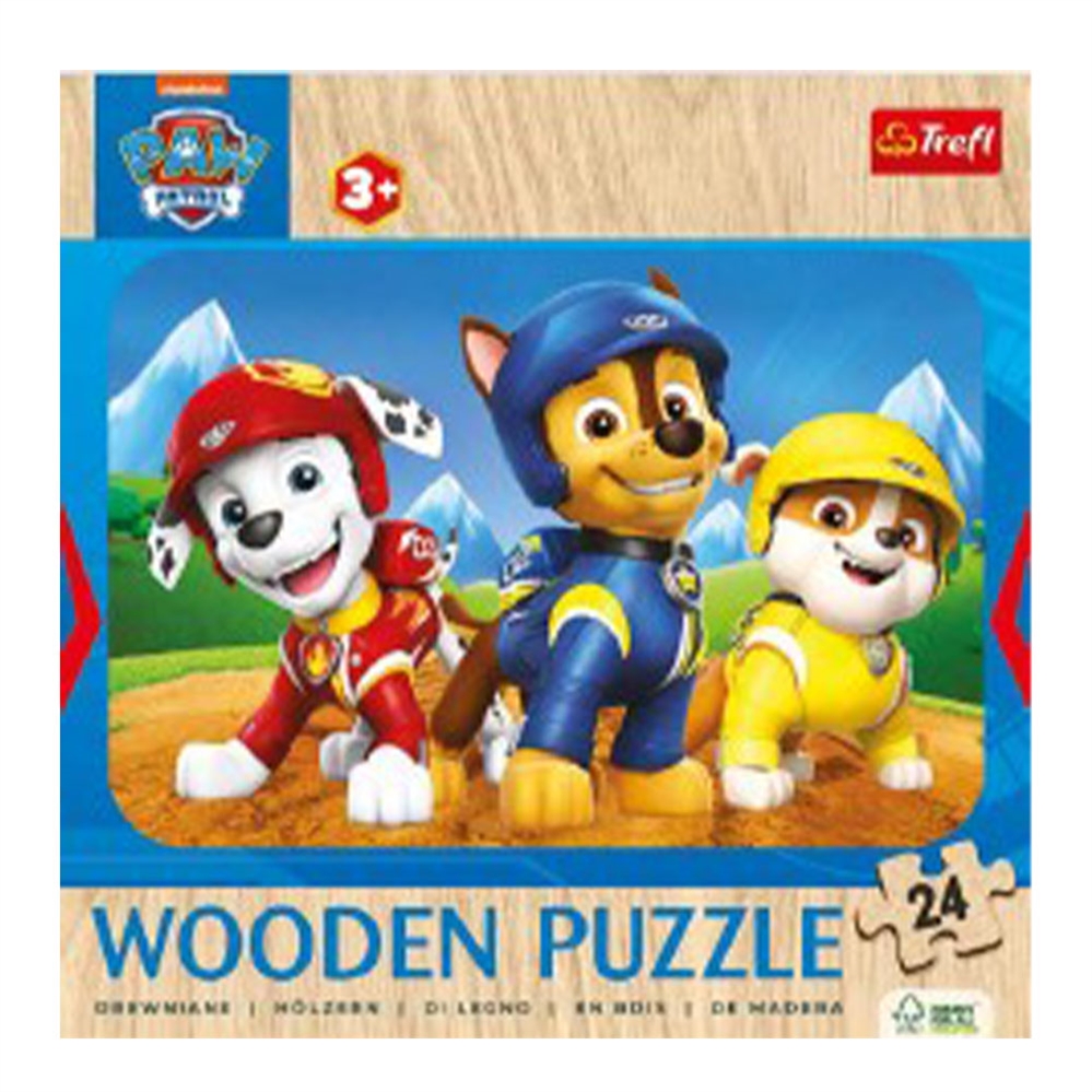 DYNIT PUZZLE Trefl 24 PEZZI DI LEGNO Lovely PAW PATROL