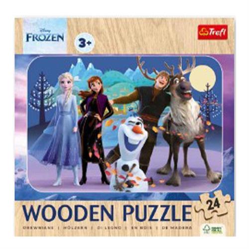 DYNIT PUZZLE Trefl 24 PEZZI DI LEGNO Amazing Frozen