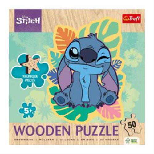 DYNIT PUZZLE Trefl 50 PEZZI DI LEGNO LILO E STITCH