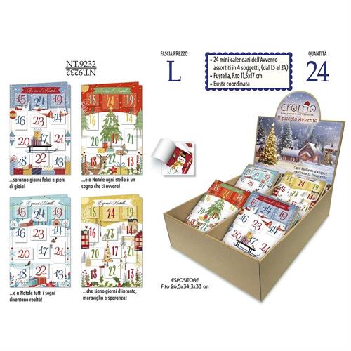 Cromo Espositore da banco Mini calendari Il piccolo avvento, 24 pezzi