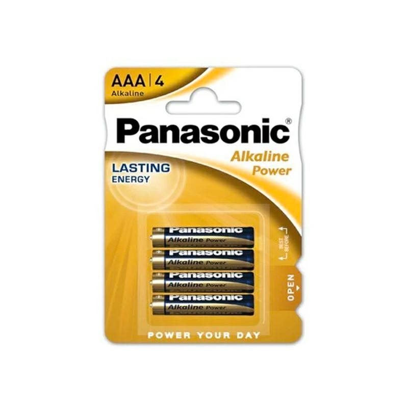 Panasonic Batterie Alkaline Power ministilo AAA LR03, 4 pezzi