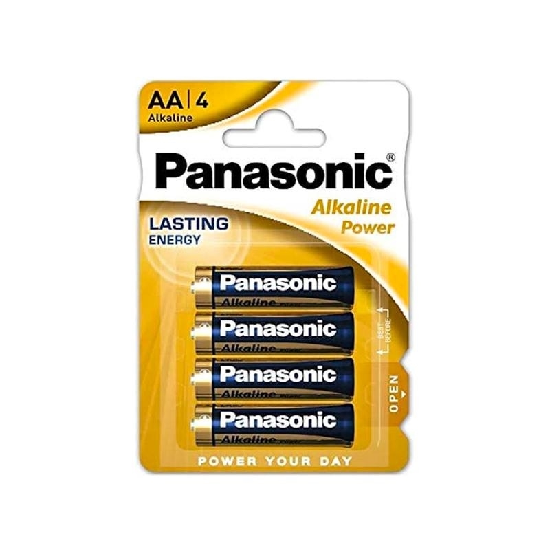 Panasonic Batterie Alkaline Power stilo AA LR06, 4 pezzi