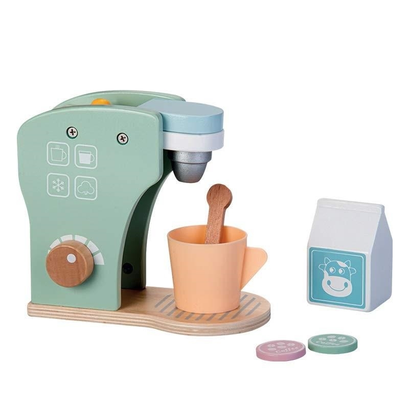 Colorosa Toy Macchina da caffè Espresso maker set in legno 6pz 24m+