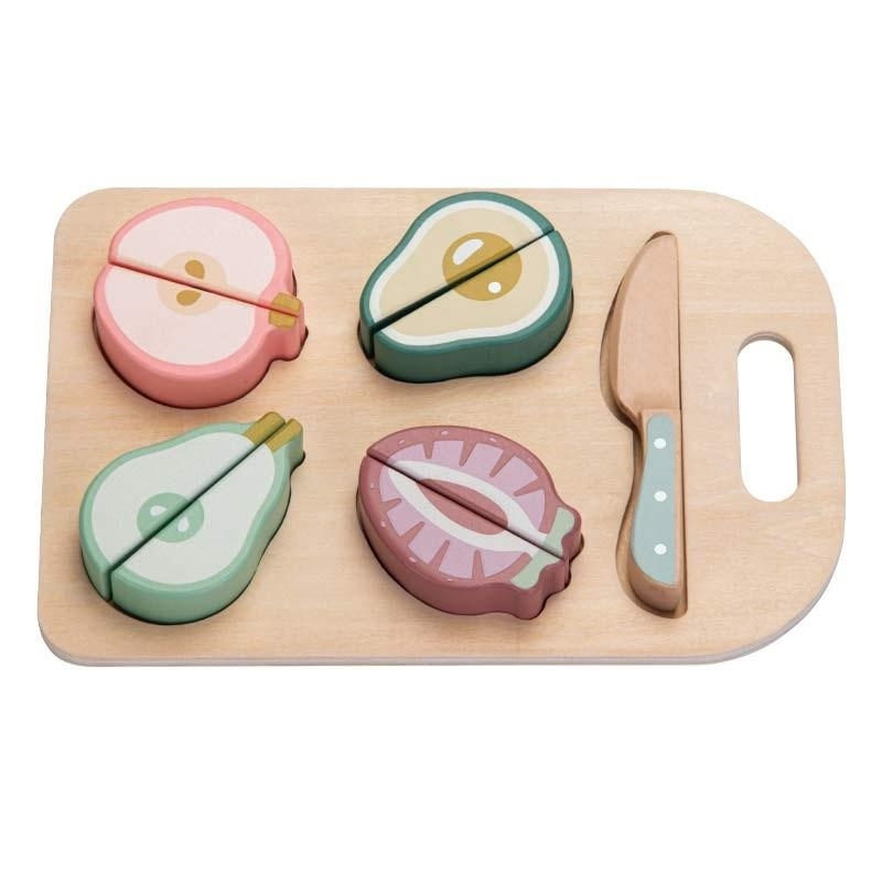 Colorosa Toy Tagliere con frutta in legno 10pz 24M+