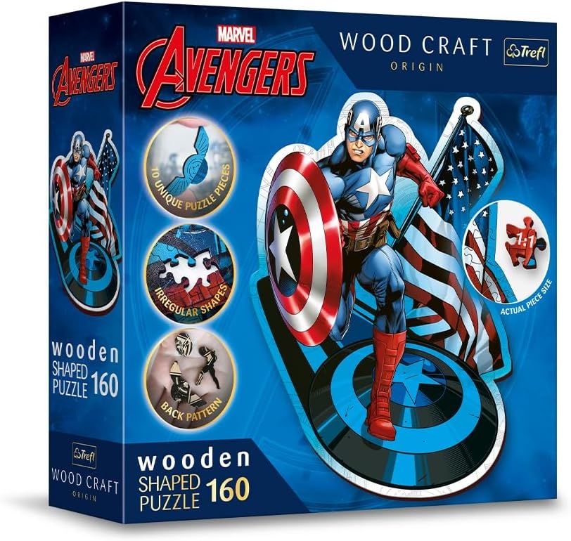 DYNIT Puzzle Trefl 160 pezzi di legno 3D MARVEL Avangers