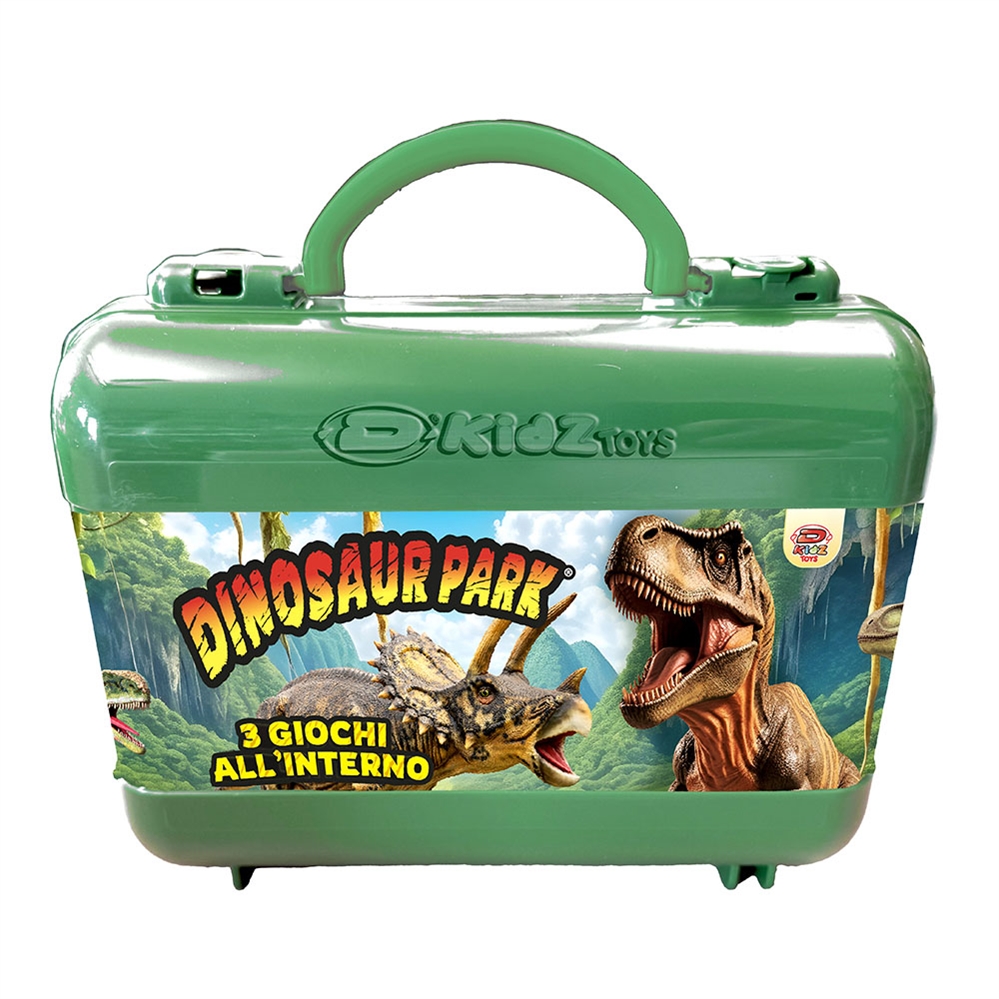 DYNIT Valigetta Dinosaur Park, 3 giochi