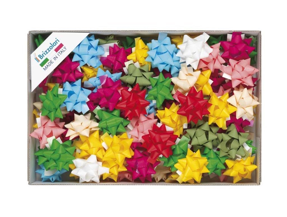 Brizzolari Coccarde 15mm, colori assortiti 100pz