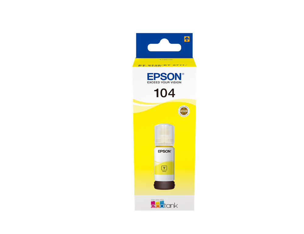 EPSON Ecotank Flacone inchiostro 104 Originale, Giallo