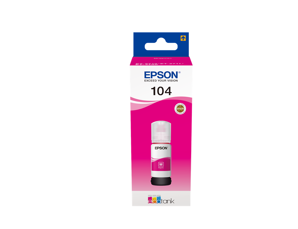 EPSON Ecotank Flacone inchiostro 104 Originale, Magenta