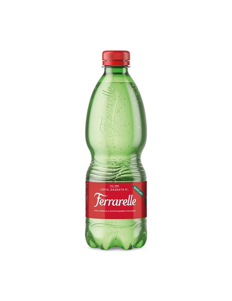 FERRARELLE Acqua Frizzante effervescente naturale, PET, 500 ml