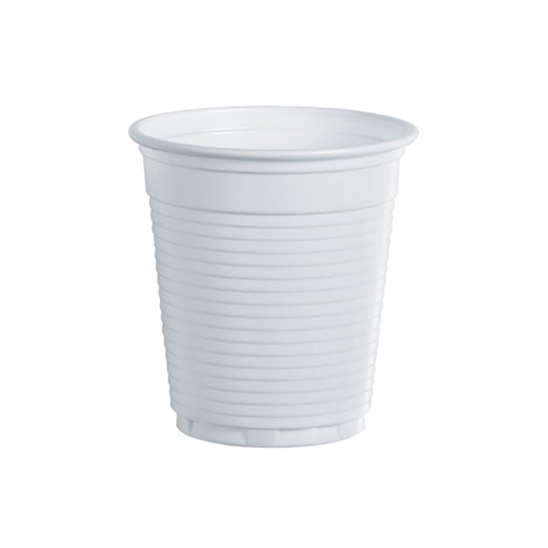 DOPLA Bicchieri in plastica monouso per caffè, 80 ml, bianchi, 100 pezzi