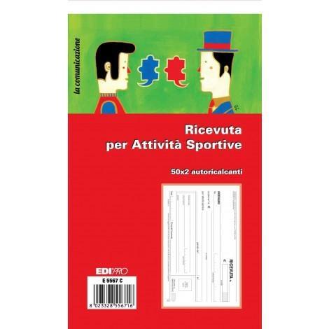 Edipro Blocco ricevuta per attivita` sportive, madre-figlia, 10x17 cm