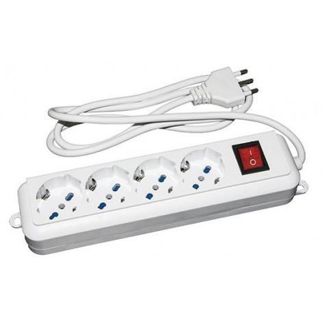 Multipresa 4 prese universali ita/schuko 10/16 a, cavo 1,5m
