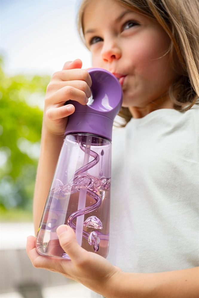 MAPED Ecozen Borraccia Miniz 500ml, tappo anti-perdite, Viola