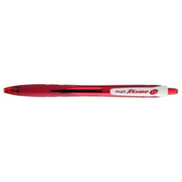 PILOT Rexgrip Begreen Penna sfera a scatto, punta 1.0 mm Rosso