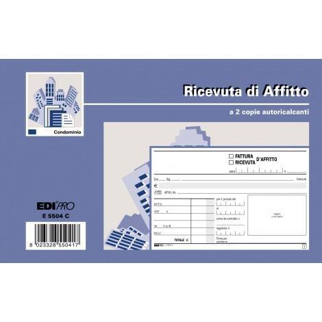 Edipro blocco ricevute affitto copie 50x2, 10x17 cm