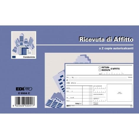 Edipro blocco ricevute affitto copie 50x2, 10x17 cm