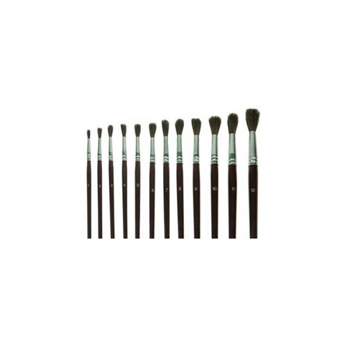 Wiler pennello punta tonda pelo di pony n.10