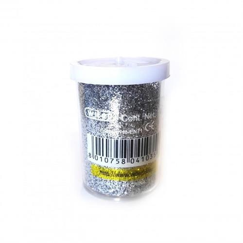Wiler Glitter polvere porporina tubetti 14 g, 4 x 6 colori, 24 pezzi