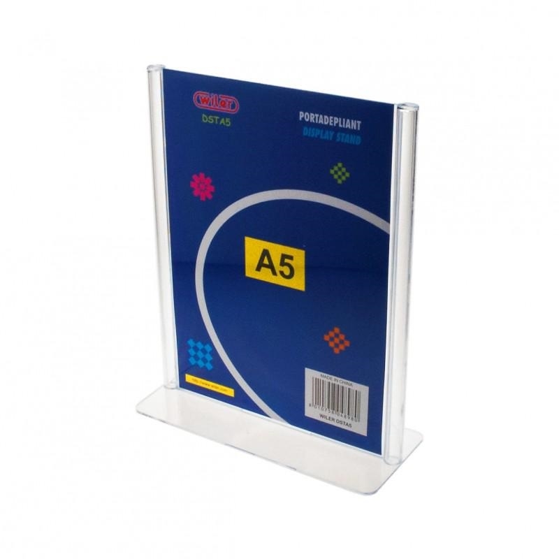 Wiler Portadepliant a T Formato A5 in PS stampato ad iniezione