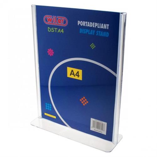 Wiler Portadepliant a T Formato A4 in PS stampato ad iniezione