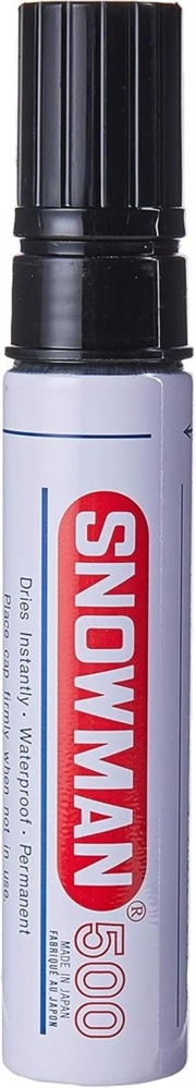 SNOWMAN Marker Jumbo 500 punta scalpello, nero