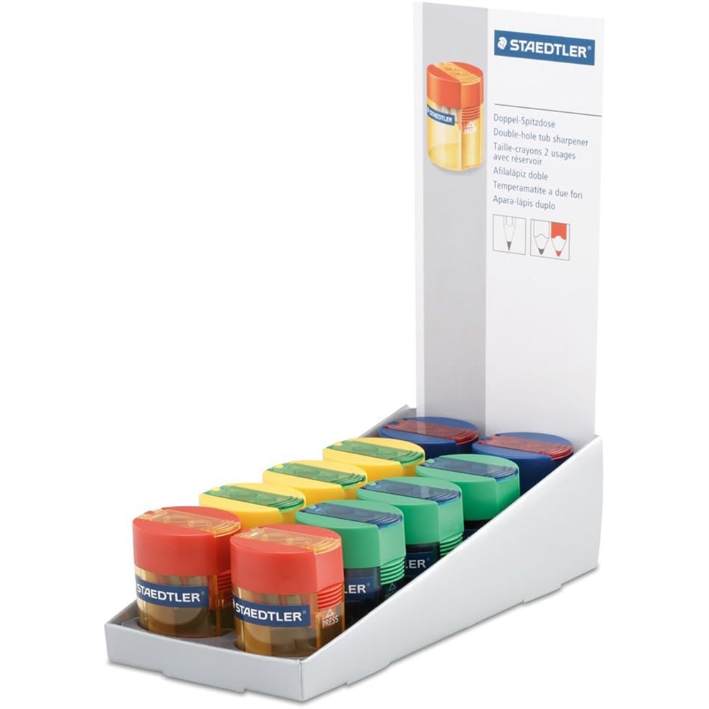 Staedtler Temperamatite 2 fori con serbatoio, fino a 10,2 mm