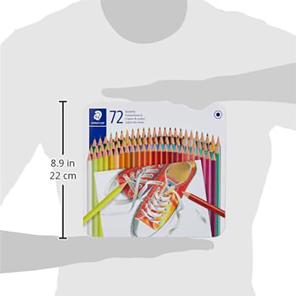 STAEDTLER Astuccio in metallo Matite colorate, assortite, 72 pezzi