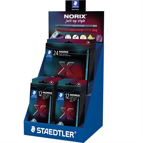 STAEDTLER Espositore Astucci Matite colorate Norix, 25 pezzi