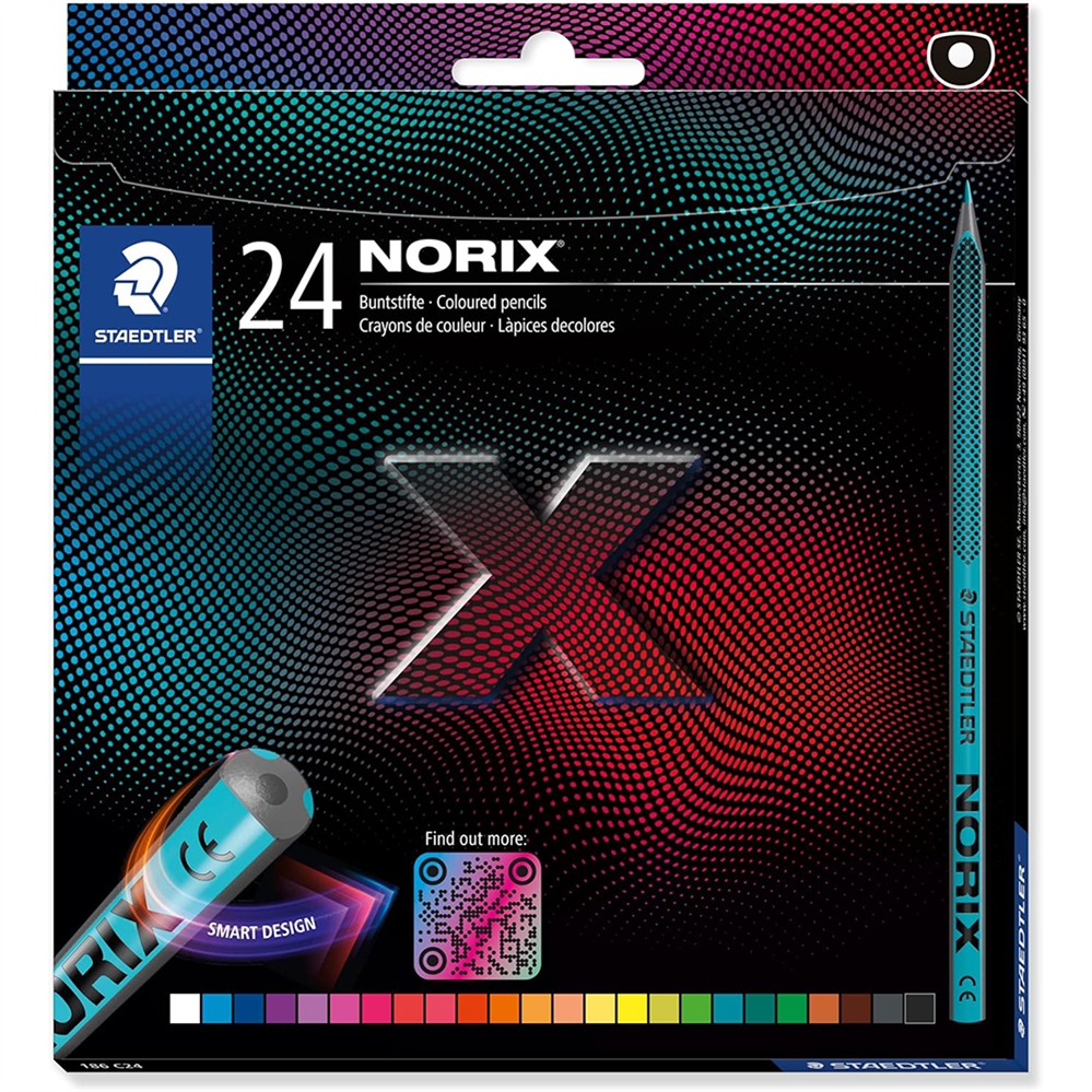 STAEDTLER Espositore Astucci Matite colorate Norix, 25 pezzi