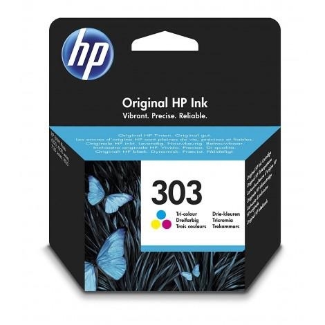 HP Cartuccia Originale 303, Tricomia CMY, 165 pg