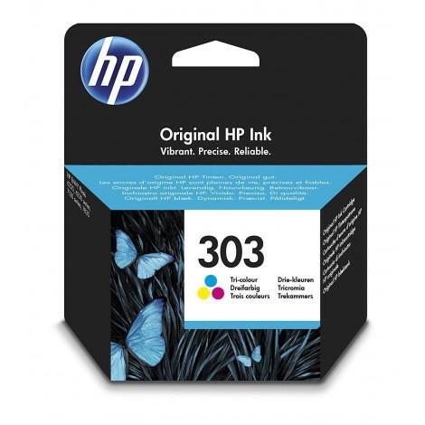 HP Cartuccia Originale 303, Tricomia CMY, 165 pg