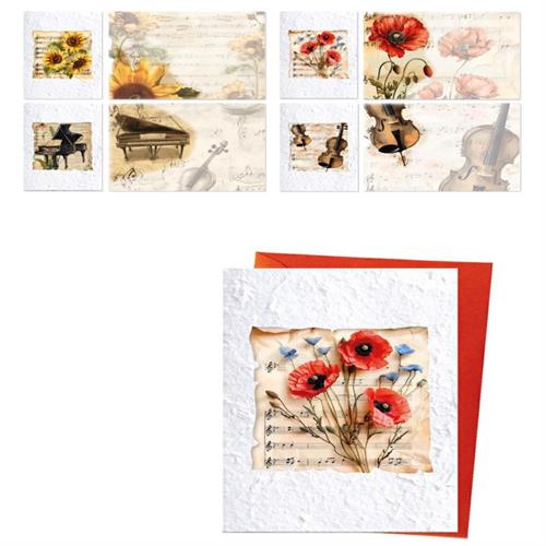 Blue World Paper Expo Biglietti Auguri generici, 4 soggetti, 48 pezzi