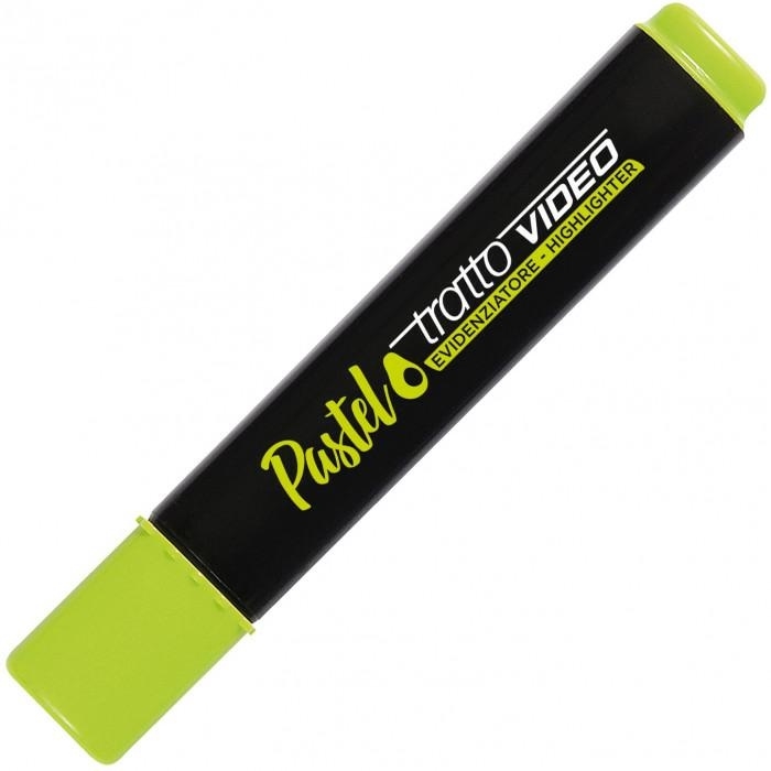 Tratto Video Pastel Evidenziatore punta scalpello, Lime