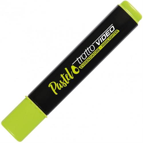 Tratto Video Pastel Evidenziatore punta scalpello, Lime