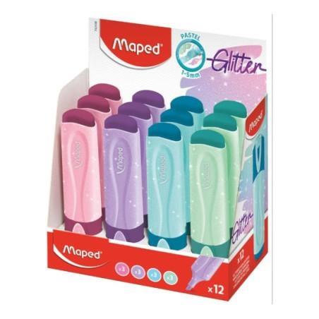 MAPED FLUO PEP'S Evidenziatore GLITTER colori pastello