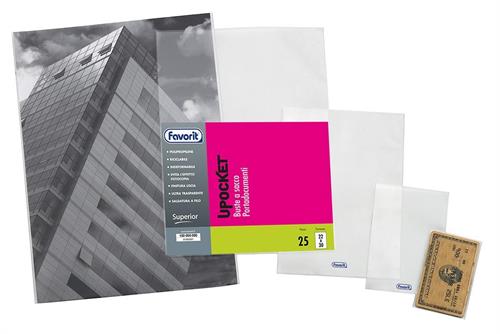 Favorit Buste a sacco UPOCKET in PPL liscio, 22x30cm