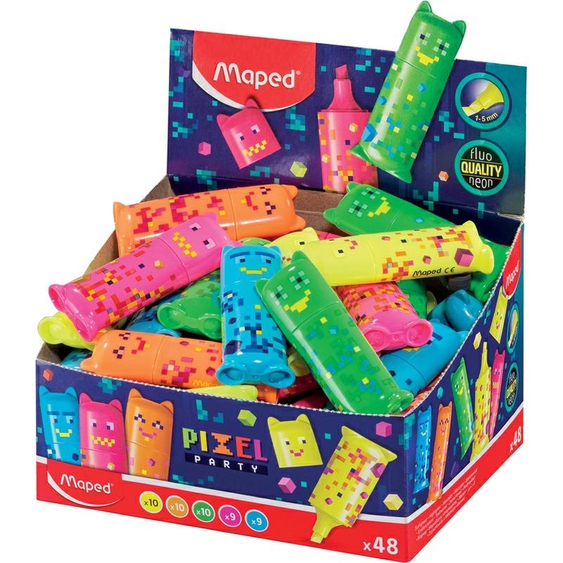 Maped Evidenziatore Pixel Party, colori fluo assortiti