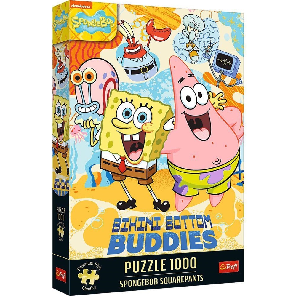 DYNIT PUZZLE Trefl 1000 PEZZI Premium Plus MARVEL Spongebob