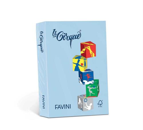 FAVINI Le Cirque Carta per fotocopie A4 160gr, 250 fogli, azzurro