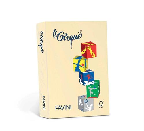 FAVINI Le Cirque Carta per fotocopie A4 80gr, 500 fogli, giallo