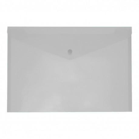 WILER Buste con bottone A5, in ppl, Trasparente, 6 pezzi