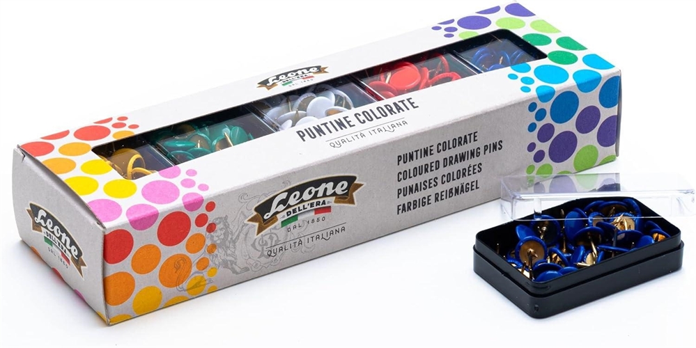 Leone Puntine da disegno, colori assortiti, 50 pezzi