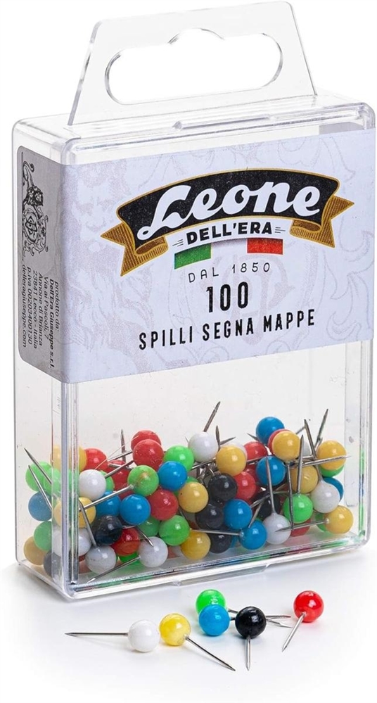 Leone Spilli Segna Mappe in acciaio Inox, 17.2 mm, 100 pezzi