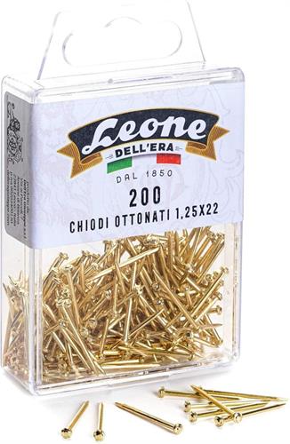Leone Chiodi ottonati,1.25 x 22 mm, 200 pezzi