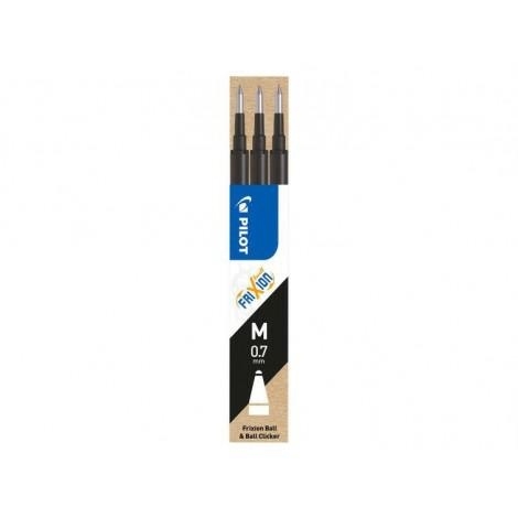 Pilot Frixion Refill per penna a sfera, 0.7 mm, Nero, 3 pz