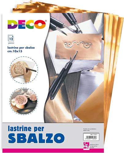 Lastrine rame per sbalzo 20x30 cm, 12 pezzi